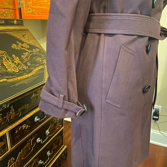 Cour Carre Deep Purple Trench Coat - Picture 6 of 9
